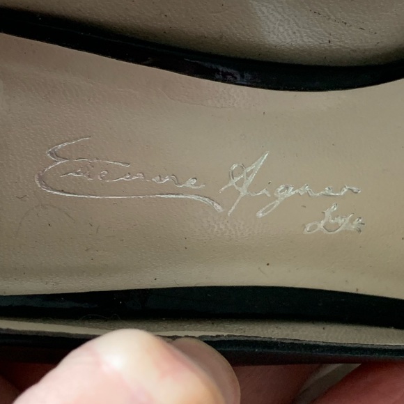 Etienne Aigner luxe Violet women’s open toe shoes size 5.5 - Picture 12 of 15